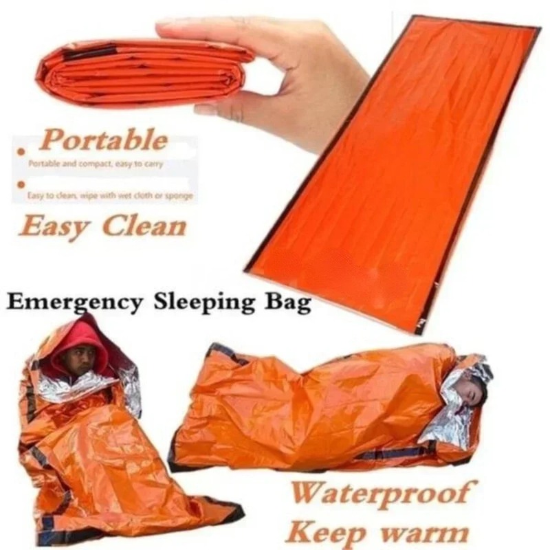 Survival Blanket Reflective - 1pc PE Nooddeken Isolatie Slaapzak Outdoor