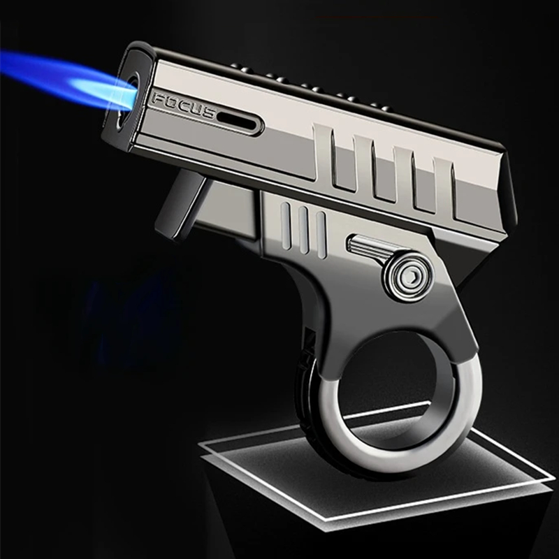 Fire Starting Kit - Metalen decompressie pistoolaansteker winddicht mechanisch opblaasbaar