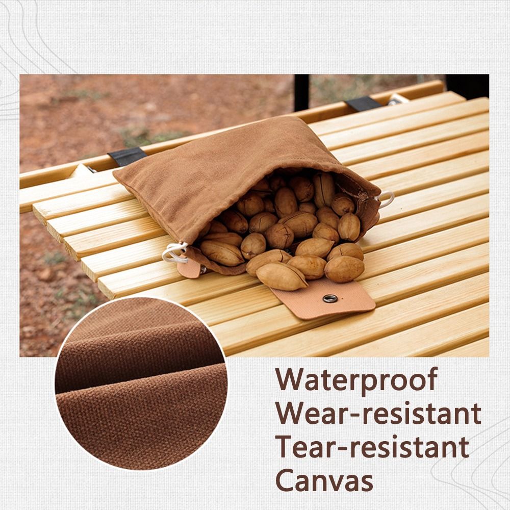 Water Bag Collapsible - Opvouwbare canvas opbergtas van gewaxt canvas,