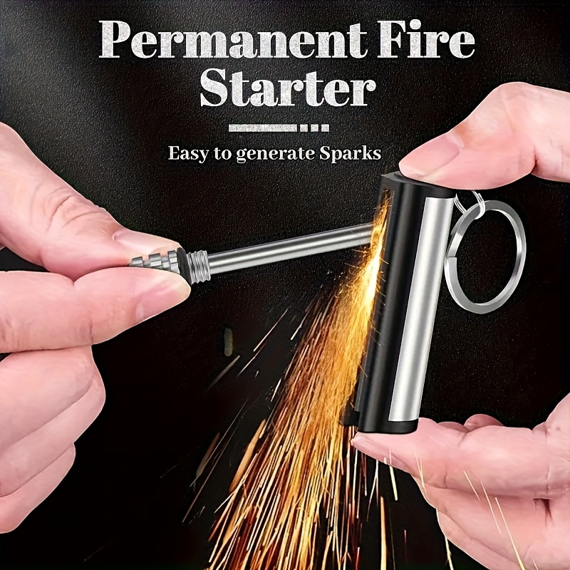 Fire Starting Kit - 1-5-pack lucifaansteker, vuursteen metalen lucifaansteker, draagbare
