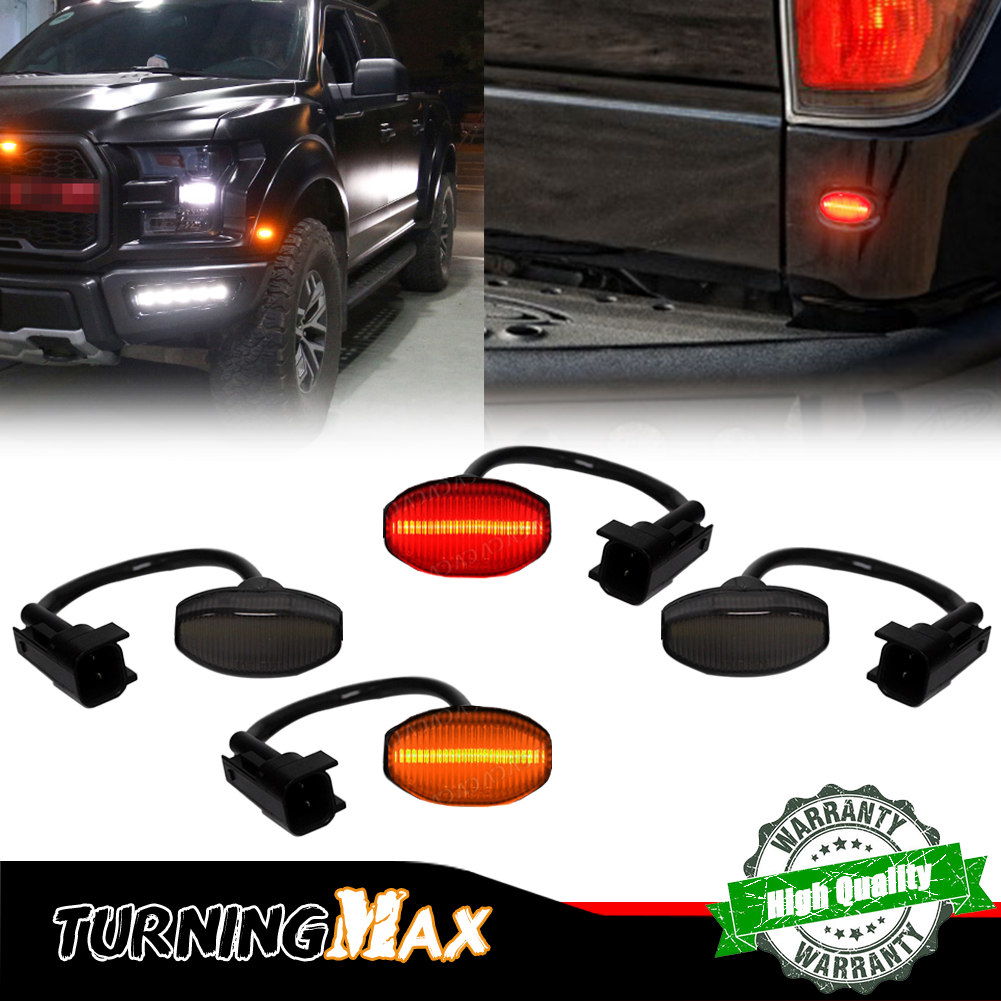 Signal Flare Kit - 4 Stuks Gerookte Lens Voor Amber